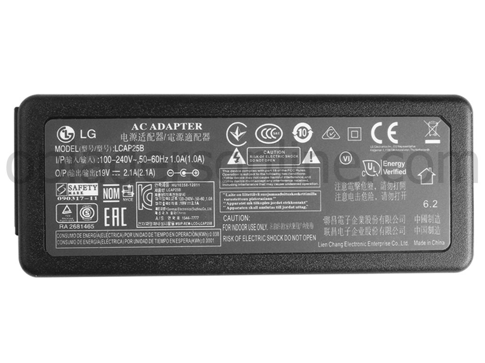 32W LG IPS Monitor 23MP75HM 22MP55HQ AC Adapter Voeding Oplader