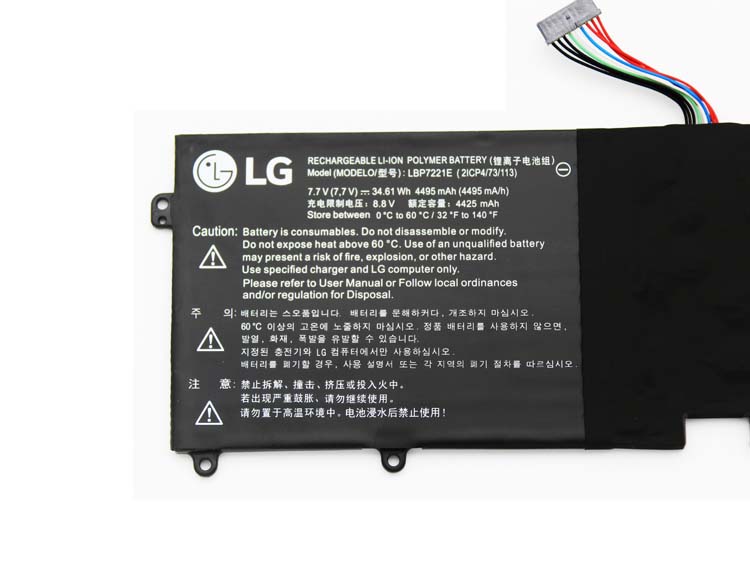 Originele 4495mAh 34.61Wh 2-Cellen LG LBF7221E LBP7221E Accu Batterij