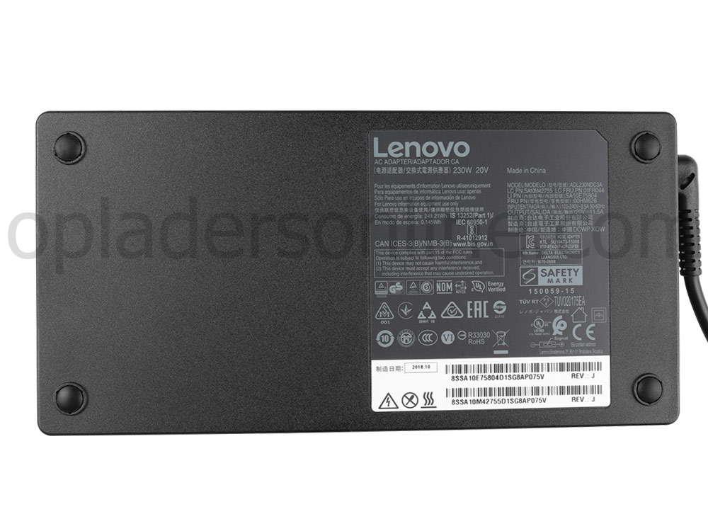 230W Lenovo Legion Y540-15IRH 81SX00B6FE Adapter Voeding Oplader