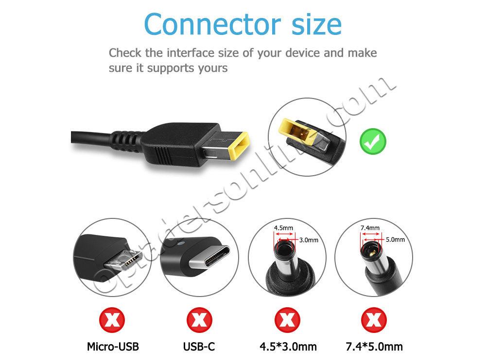 Origineel 45W lenovo IdeaPad S330 AC Adapter Voeding Oplader