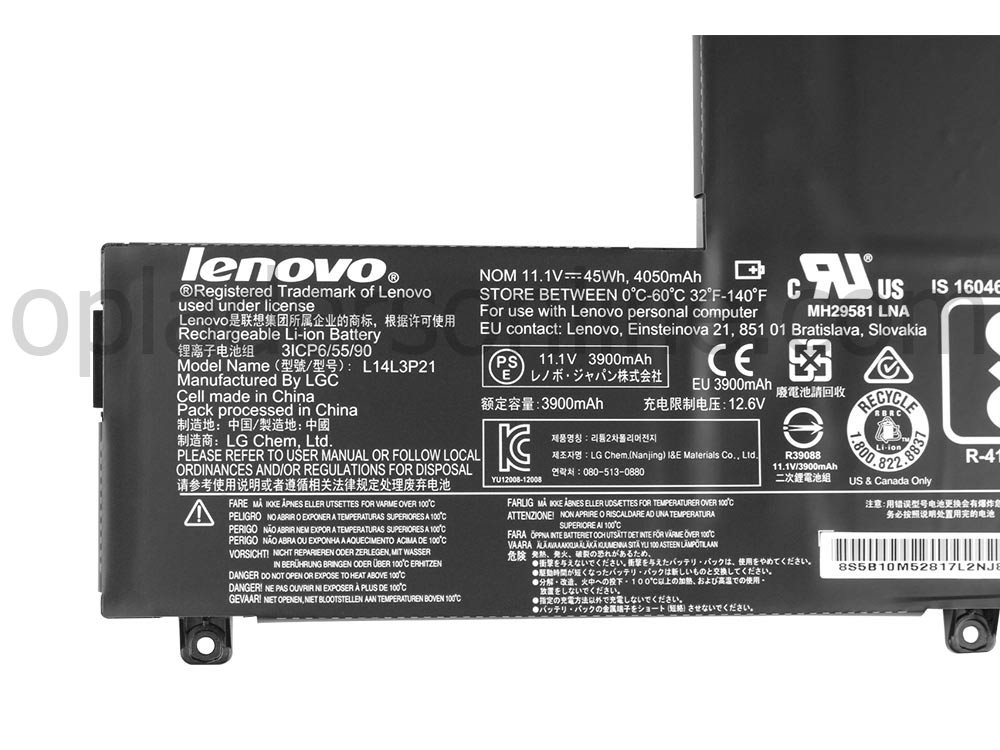 Origineel 45Whr Lenovo IdeaPad 510S-13IKB 80V0004FGE Accu Batterij
