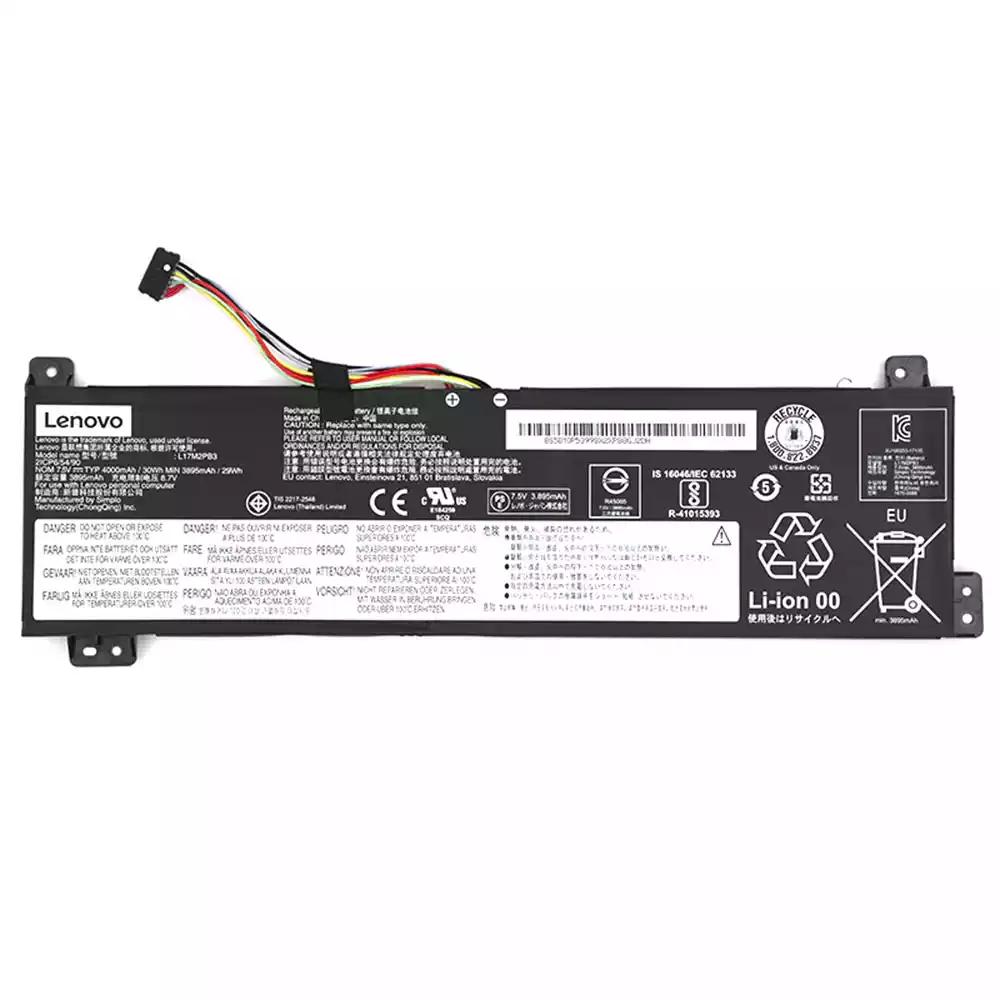 4000mAh 30Wh 2-Cellen Lenovo L17C2PB3 2ICP6/54/90 Accu Batterij