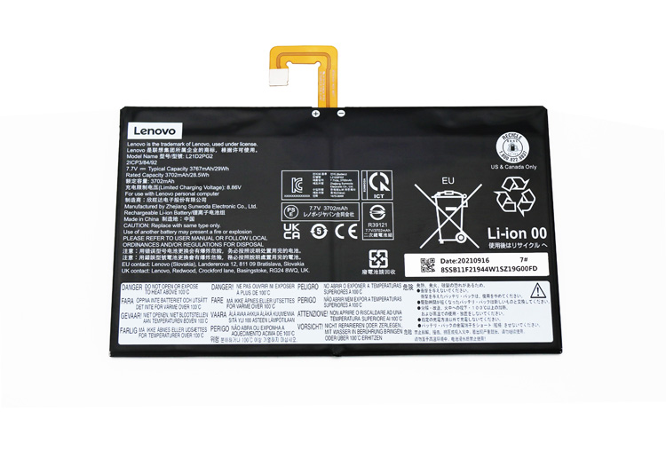 Origineel 3767mAh 29Wh Lenovo IP Duet 3 Chrome 11Q727 82T6003FMH Accu Batterij