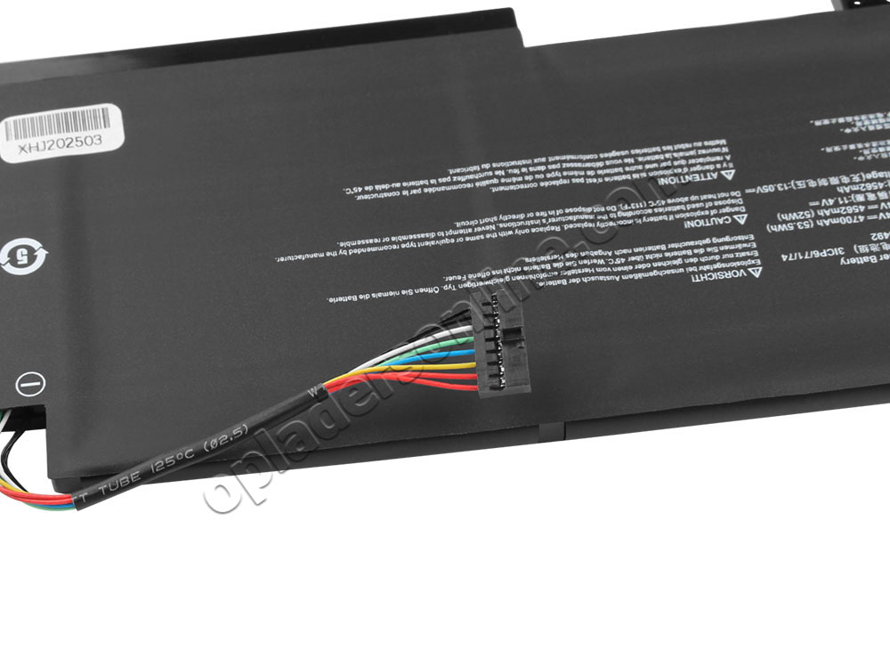 Originele MSI Pulse GL76 12UEK MS-17L3 Accu Batterij 4700mAh 53.5Wh 3 Cellen