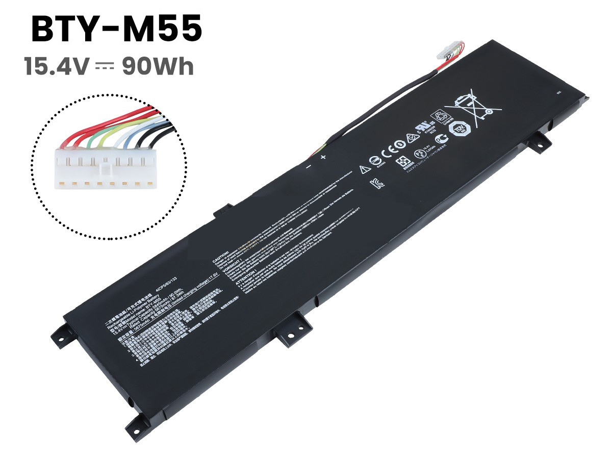 Accu Batterij MSI 9S7-158561-056 5845mAh 90Wh