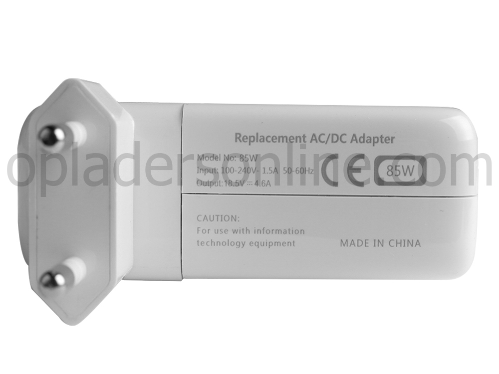 85W Voeding + Gratis Koord voor Apple MacBook Pro 17 2.2GHz MC725N/A