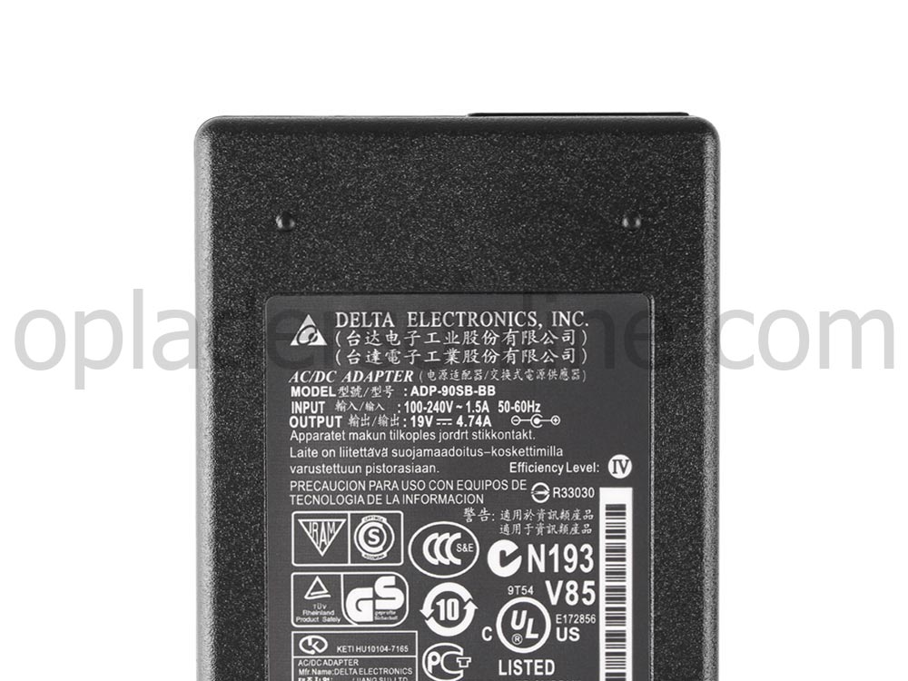 90W Medion Akoya E1210 (MD 96982) Adapter Voeding Oplader + Koord