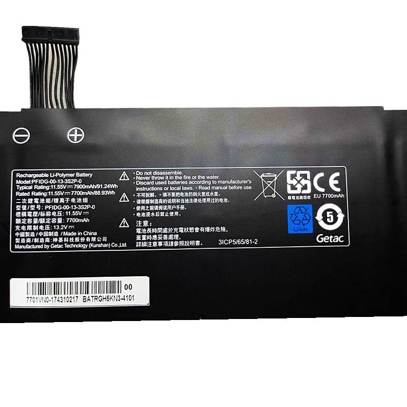 Schenker Uniwill Technology GM7AG8P Accu 7900mAh 91.24Wh 6-Cellen