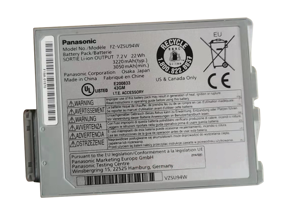 Origineel Accu Batterij Panasonic FZ-VZSU94JS FZ-VZSU94K 3050mAh 22Wh