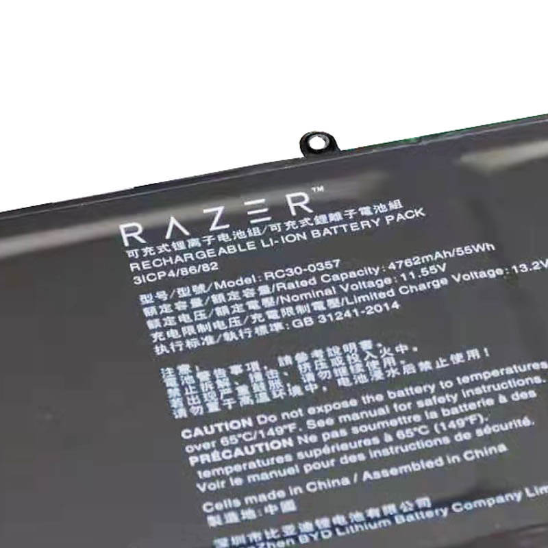 Originele Razer 3ICP4/86/82 Razer RC30-0357 Accu 4762mAh 55Wh 3-Cellen