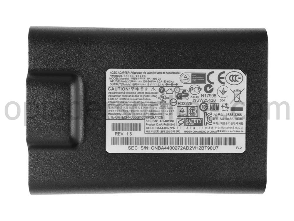 40W Slim Samsung NP900X3D NP540U3C NP532U3C Oplader Adapter + Koord