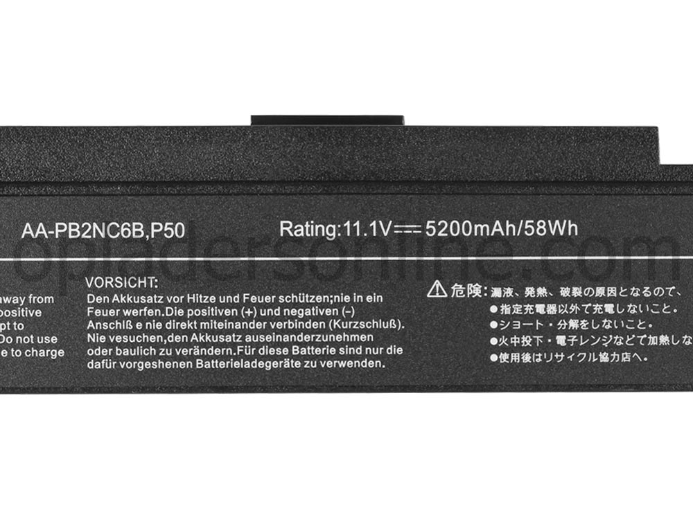 Originele 58Wh Samsung 300E4X-U03 300E4X-U05 Accu Batterij