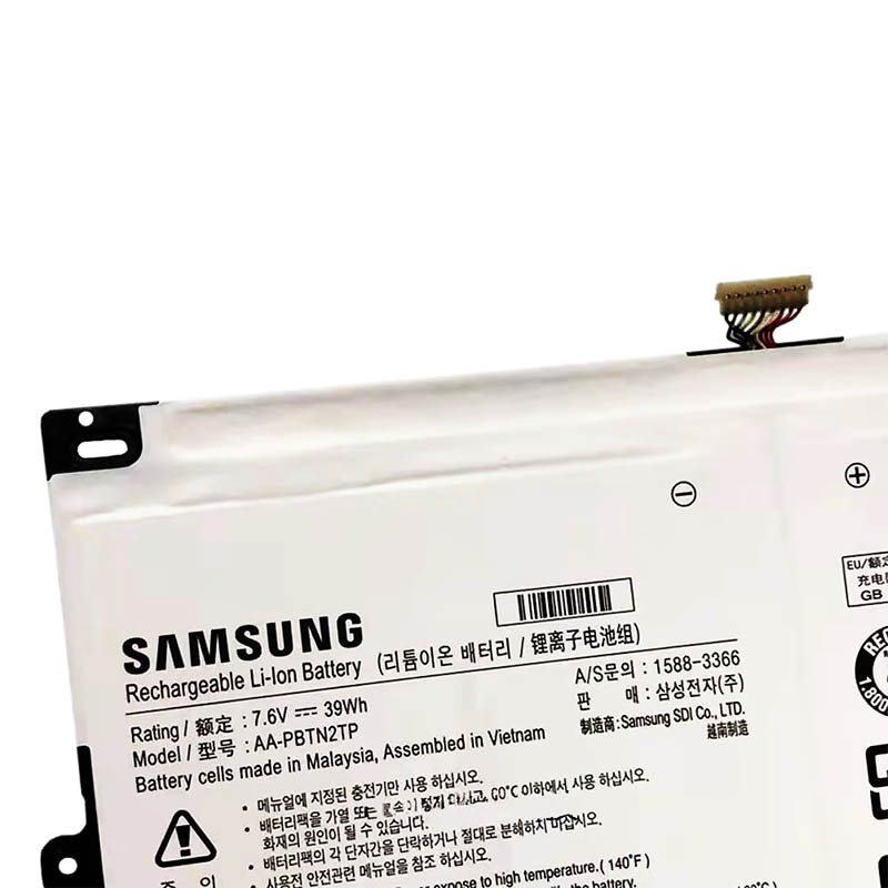 Originele Samsung Chromebook Plus XE513C24 Accu 7.6V 5140mAh 39Wh 2 Cellen