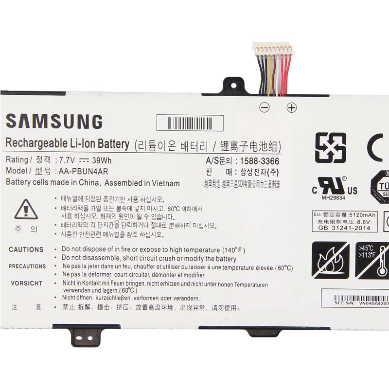 Originele Samsung 900X5L-K01 900X5L-K02 940X3L-K02 Accu Batterij 5120mAh 39Wh