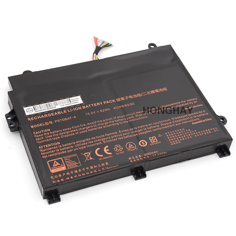 3680mAh 62Wh 4 Cellen Mifcom SG6 i7 RTX 2070 SSD(P960RF) Accu Batterij