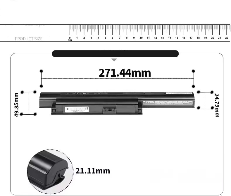 Sony Vaio PCG-61212T PCG-61215L Accu Batterij 4400mAh 48Wh