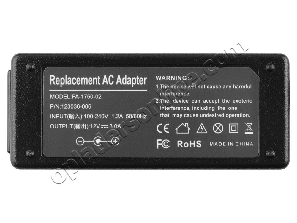 36W Toshiba AT15LE-A32 PDA0EU-00101Y AC Adapter Oplader