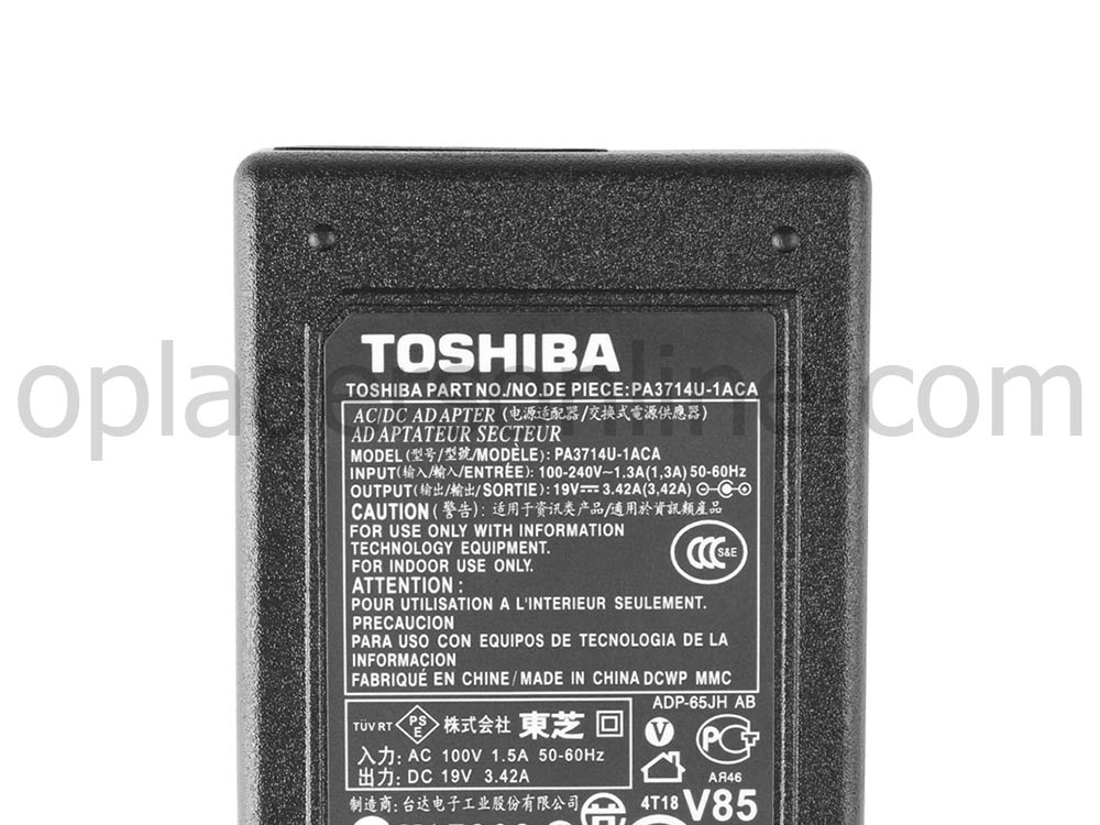 36W Toshiba A000007010 Adapter Voeding Oplader + Koord